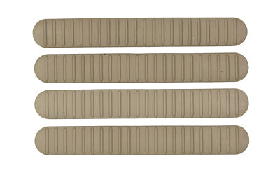 B5 Systems, Rail Covers, 4 Pack, Fits M-LOK Rails, Matte, Flat Dark Earth