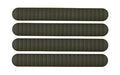 B5 Systems, Rail Covers, 4 Pack, Fits M-LOK Rails, Matte, Olive Drab Green
