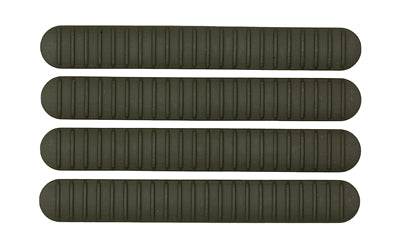 B5 Systems, Rail Covers, 4 Pack, Fits M-LOK Rails, Matte, Olive Drab Green