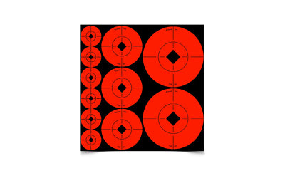 Birchwood Casey, Target Spots Assortment, Round, 60-1" Targets, 30-2" Targets, 10-3" Targets