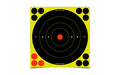 Birchwood Casey, Shoot-N-C Target, Round Bullseye, 8", 6 Targets