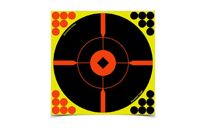 Birchwood Casey, Shoot-N-C Target, Round, Crosshair Bullseye, 8", 50 Targets