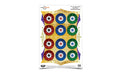 Birchwood Casey, Pregame Target, Star Burst, 12x18, 8 Targets