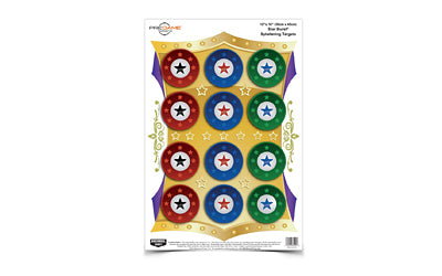 Birchwood Casey, Pregame Target, Star Burst, 12x18, 8 Targets