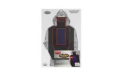 Birchwood Casey, Dirty Bird, Target, 12"x18", Bad Guy IPSC Silhouette Target, 8 Sheets