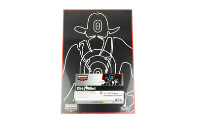 Birchwood Casey, Dirty Bird, 12" x 18" Gunslinger Silhouette Target, 6 Targets