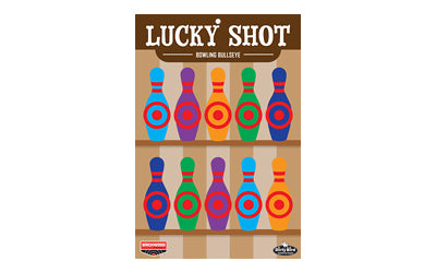 Birchwood Casey, Dirty Bird, 12" x 18" Lucky Shot Bowling Pins Target, 6 Targets