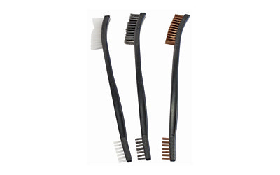 Birchwood Casey, Utility Brushes, 3-Pack, Bronze, Nylon, and Stainless