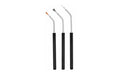 Birchwood Casey, Angled Brushes, 3-Pack, Bronze, Nylon, and Stainless