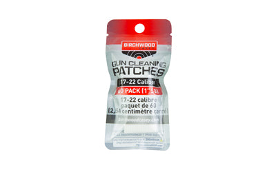 Birchwood Casey, Patches, .17-.22 Caliber, 1" Square, 60 Pack