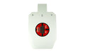 Birchwood Casey, AR500 Gong, 2/3 IPSC Silhouette Target, Double Hang Hole, Powder Coat, White