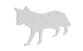 Birchwood Casey, AR500 Gong, Coyote Silhouette Target, 3/8", 3-Hole, White
