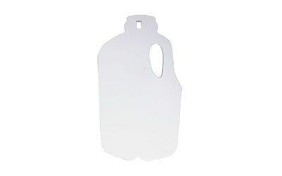 Birchwood Casey, AR500 Gong, Milk Jug Silhouette Target, 3/8", 1-Hole, White