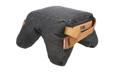 Birchwood Casey, Steady Shot Echo, Heavy, Polymer Fill Shooting Bag, Waxed Canvas, Black, Zippered Access Pocket, Large Handle, Sling Loop