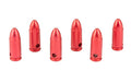 Birchwood Casey, DURACAP Training Rounds, 9MM, Aluminum Construction, Anodized Finish, Red, 6 Pack