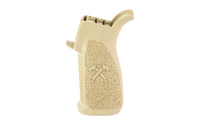 Bravo Company, Mod 4 Grip, Jack Carr Crossed Tomahawks Logo, Fits AR Rifles, Flat Dark Earth
