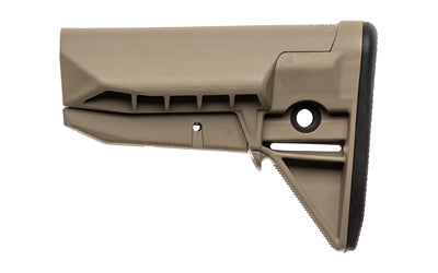 Bravo Company, BCMGUNFIGHTER Mod 0 Stock, SOPMOD (Widebody), Fits Mil-Spec Buffer Tube, Flat Dark Earth