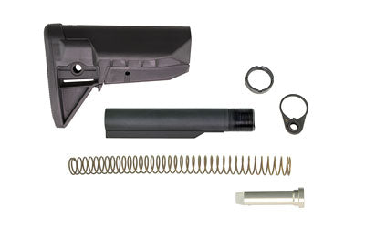 Bravo Company, BCMGUNFIGHTER Mod 0 Stock Kit, SOPMOD (Widebody), Receiver Extension, Quick Detach End Plate, Lock Nut Action Spring, Carbine Buffer, Black