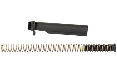 Bravo Company, MK2 Recoil Mitigation System, Mod 1, 8 Position Buffer Tube Complete Assembly, Matte Finish, Black, Includes T0 Buffer, M16A4 Rifle Action Spring, MK2 Receiver Extension, QD End Plate, Castle nut, Fits AR Rifles