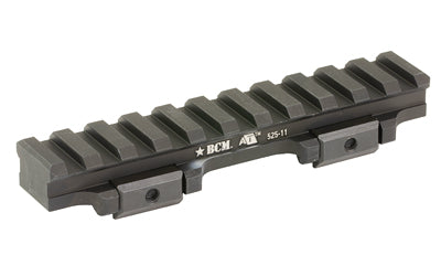 Bravo Company, A/T 525-11 Optic Riser, Fits Picatinny, 4.5" Long, 0.525" Height, Anodized Finish, Black
