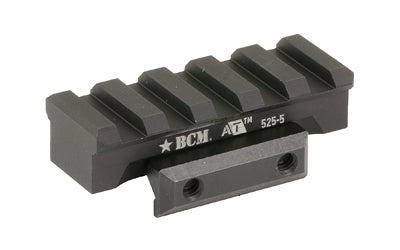 Bravo Company, A/T 525-5 Optic Riser, Fits Picatinny, 2.125" Long, 0.525" Height, Anodized Finish, Black