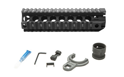 Bravo Company, Quad Rail, Picatinny Rail, Fits AR Rifles, 8", Black