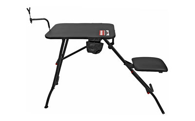 Birchwood Casey, Ultra Steady Shooting Bench, Adjustable Rubber Coated Gun Rest, Folds Up for Easy Transport/Storage, Rated for 300lbs, Black