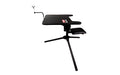Birchwood Casey, Swivel Action Shooting Bench, Seat and Top Swivel 360 Degrees, Extended Armrests, Adjustable Rubber Coated Gun Rest, 2 Shell Gear Pockets, Rated for 300LBS, Black
