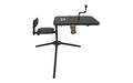 Birchwood Casey, Xtreme Shooting Bench, Seat and Top Swivel Together or Independently 360 Degrees, 2 Shell Gear Pockets, Adjustable Rubber Coated Gun Rest, Interchangeable Accessories, Cup Holder, Gear Basket Gear Hook, Rated for 300LBS, Black