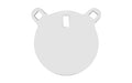 Birchwood Casey, AR500 Gong, 6" Round Target, 3/8", White