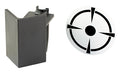 Birchwood Casey, T-Post Dueling Target, 3/8" Steel Target, Black/White