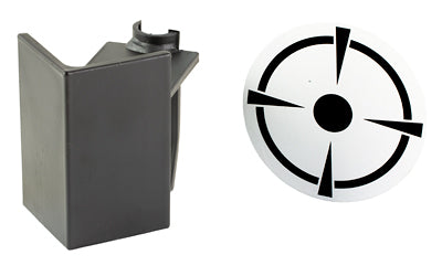 Birchwood Casey, T-Post Dueling Target, 3/8" Steel Target, Black/White