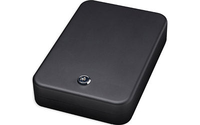 Bulldog Cases, Personal Safe, 9.5" x 6.5" x 2", Black Finish, w/Key Lock and Security Cable