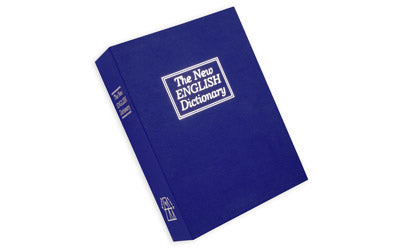 Bulldog Cases, Diversion Pistol Vault Safe, 10.5"x7.75"x2.75," Foam Interior, Blue Finish, Book with Combination Lock