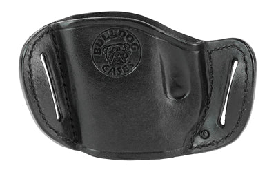 Bulldog Cases, Molded Leather Hip Holster, Fits Most Large Frame Autos, Right Hand, Black