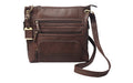 Bulldog Cases, Cross Body Purse Holster, Fits Most Small Autos, Brown Color, Leather