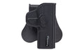 Bulldog Cases, Rapid Release Polymer Holster, Fits Commander Size 1911s, Right Hand, Polymer, Black