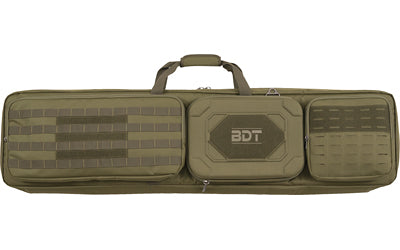 Bulldog Cases, Double Suppressor Tactical Rifle Bag, 48", Poly Oxford Nylon Material, Green