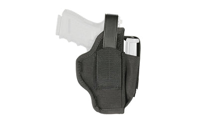 BLACKHAWK, Multi-Use Belt Holster, Fits 4.5"-5" Large Autos with Magazine Pouch, Ambidextrous, Black