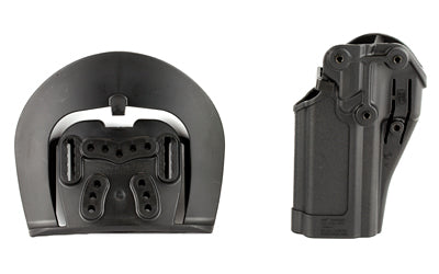 BLACKHAWK, CQC SERPA Holster With Belt and Paddle Attachment, Fits Sig Sauer P250/P320 Full Size and Compact, Right Hand, Black