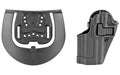 BLACKHAWK, SERPA CQC Concealment Holster with Belt and Paddle Attachment, Fits HK VP9/40, Left Hand, Matte Black