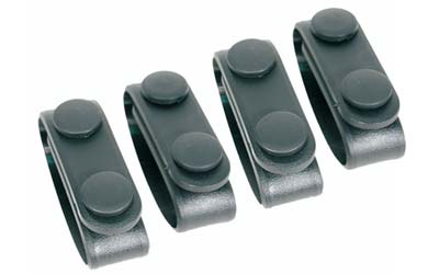 BLACKHAWK, Molded Belt Keeper, 4 Pack, Plain Finish, Black
