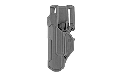 BLACKHAWK, T-Series, L2D, Duty Holster, Left Hand, Black, Fits Glock 17/19/22/23/31/32/45/47, Includes Jacket Slot Belt Loop, Polymer