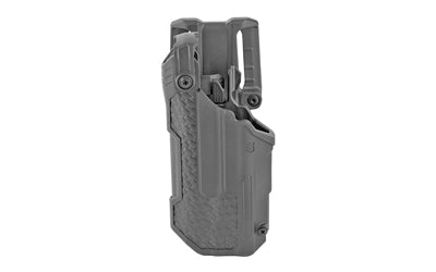 BLACKHAWK, T-Series L3D, Duty Holster, Left Hand, Fits Glock 17/19/22/31 With TLR1/TLR2, Includes Jacket Slot Belt Loop, Black Basketweave Finish