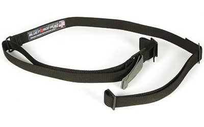Blue Force Gear, Vickers Sling, 2-Point Combat Sling, Black, Molded Acetal Adjuster, No Quick Release, Attached with TriGlide instead of Loop Lock