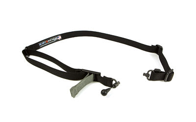Blue Force Gear, Vickers 221 Sling, 2-To-1 Point Sling, Black, RED Swivel, Molded Acetal Adjuster