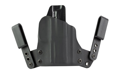 BlackPoint Tactical, Mini Wing IWB, Inside Waistband Holster, Fits Sig P365 X-Macro, Right Hand, Leather & Kydex Construction, Black