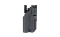 BlackPoint Tactical, Slick Duty Light Holster with Ejection Port Lock, Outside Waistband Duty Holster, Fits GLOCK 17 with Light, Right Hand, Kydex Construction, Black, Includes (3)-Shims and Drop Offset Mount