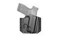 Bravo Concealment, BCA, OWB Concealment Holster, 1.5" Belt Loops, Fits S&W M&P Shield 9/40, Right Hand, Black, Polymer