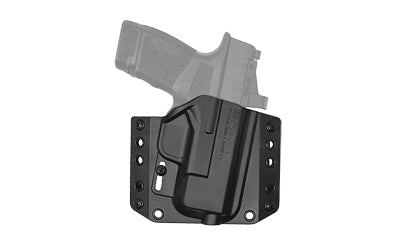 Bravo Concealment, BCA, OWB Concealment Holster, 1.5" Belt Loops, Fits Springfield Hellcat, Right Hand, Black, Polymer, Does not fit Hellcat RDP